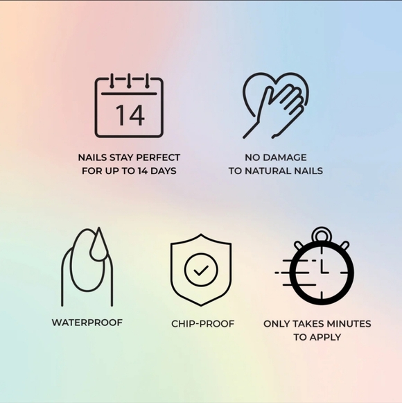 KISS Voguish Fantasy Press On Glue Nails In Clocks - Picture 7 of 8